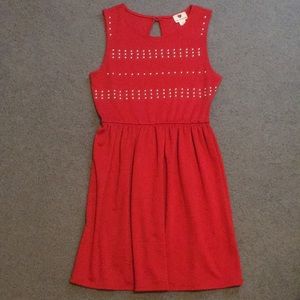 Red Studded Dress